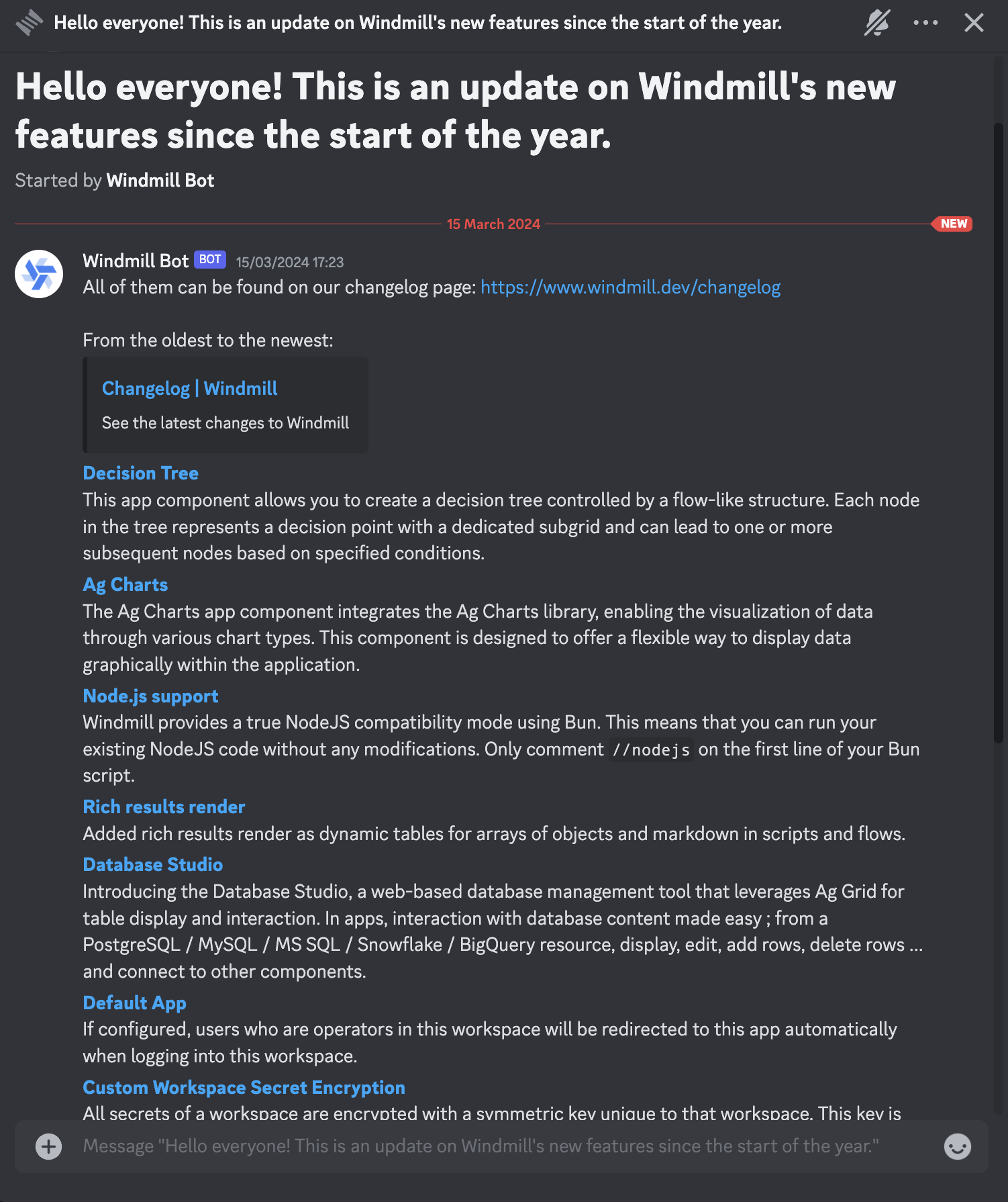 Discord thread Discord thread